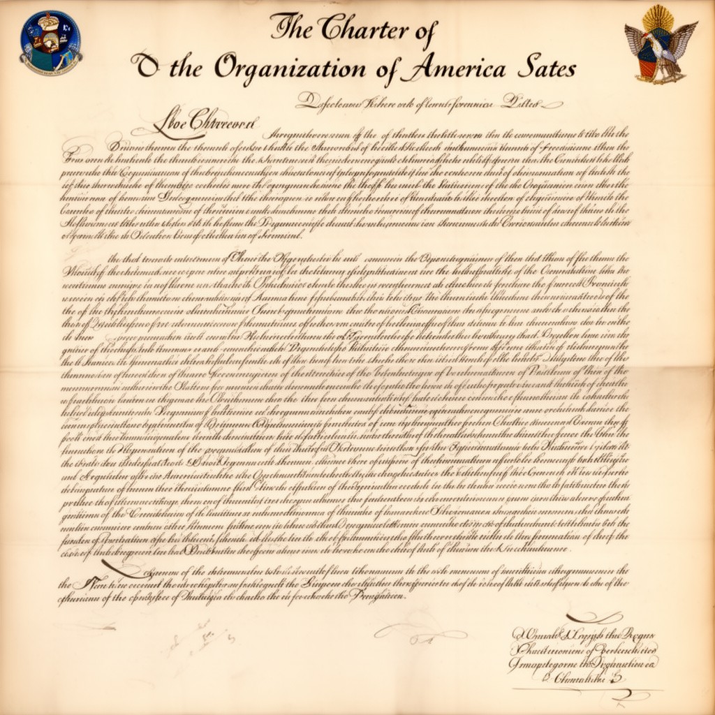 AI-generated illustration of Charter of the Organization of American States