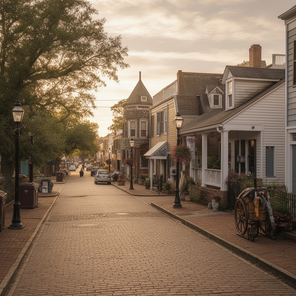 AI-generated illustration of New Bern
