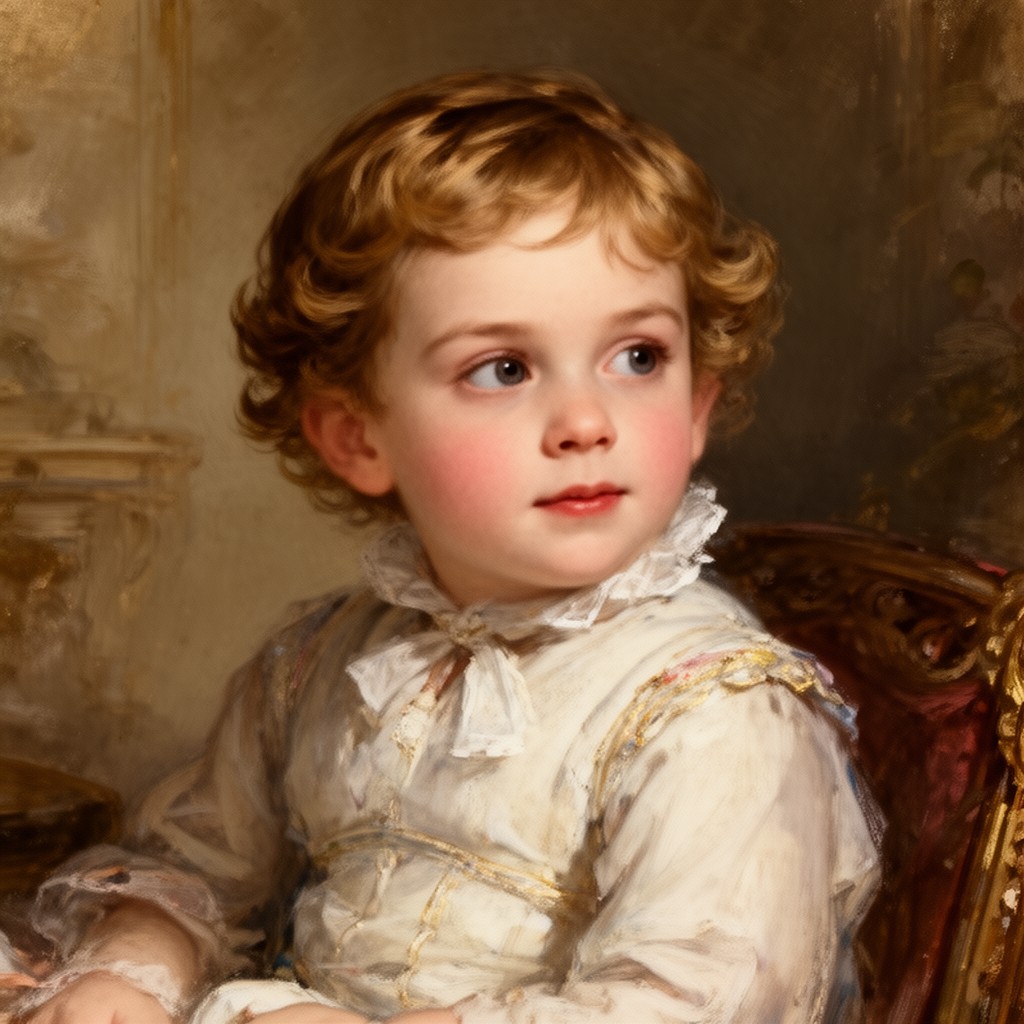 AI-generated illustration of Prince Octavius of Great Britain