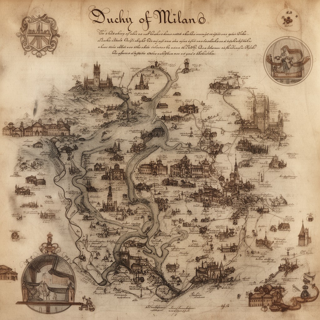 AI-generated illustration of Duchy of Milan