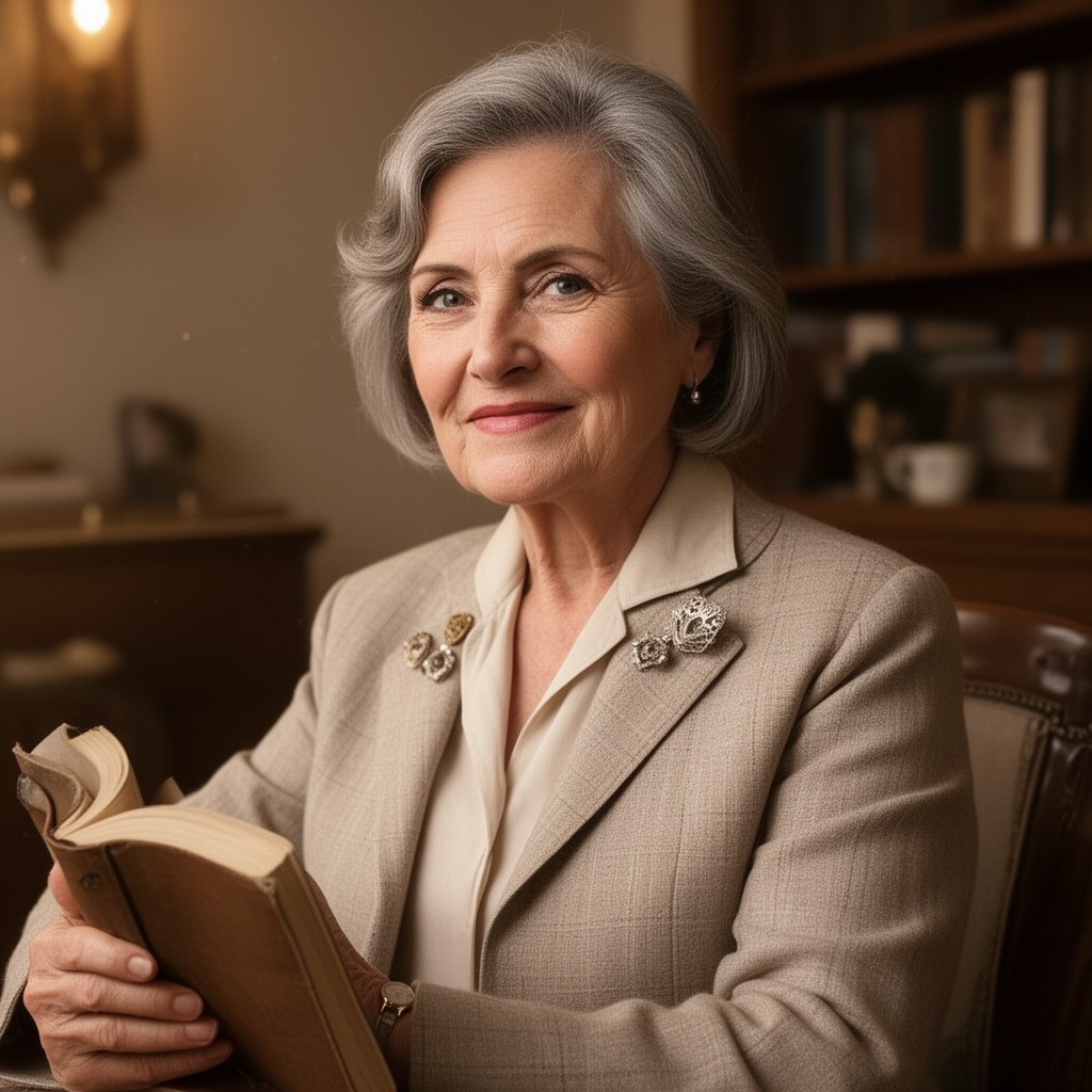 AI-generated illustration of Donna Dale Carnegie
