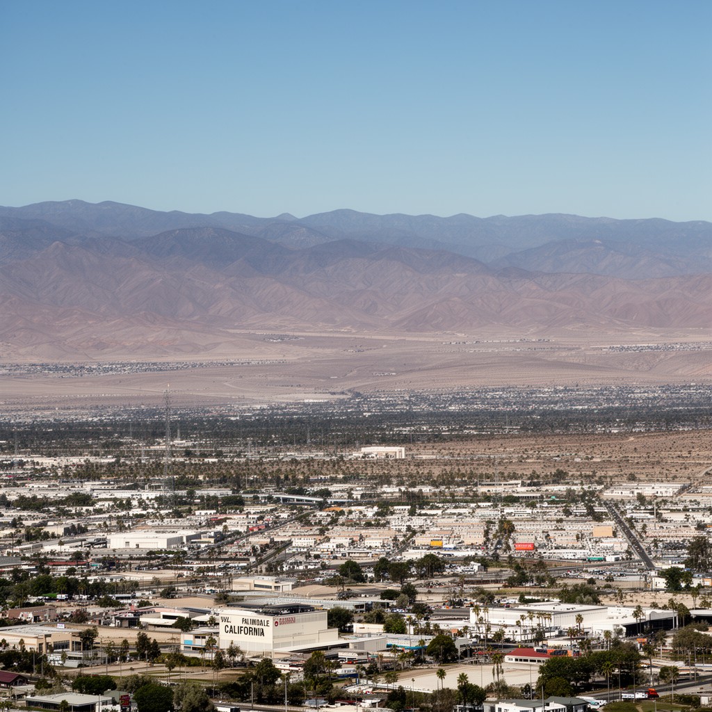 AI-generated illustration of Palmdale, California