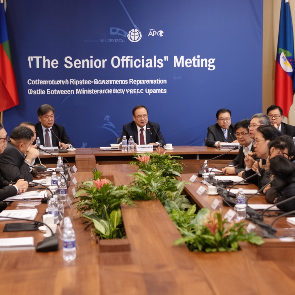 AI-generated illustration of Senior Officials' Meeting
