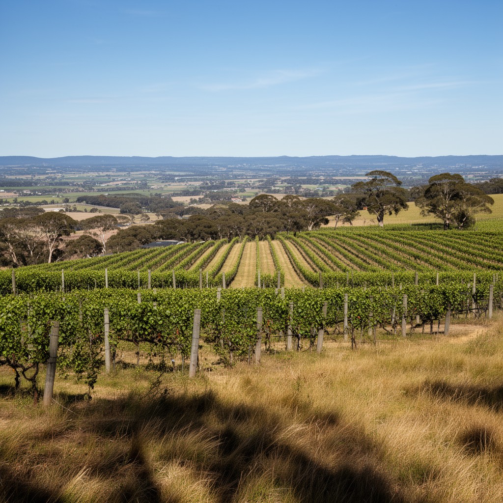 AI-generated illustration of Port Phillip wine zone