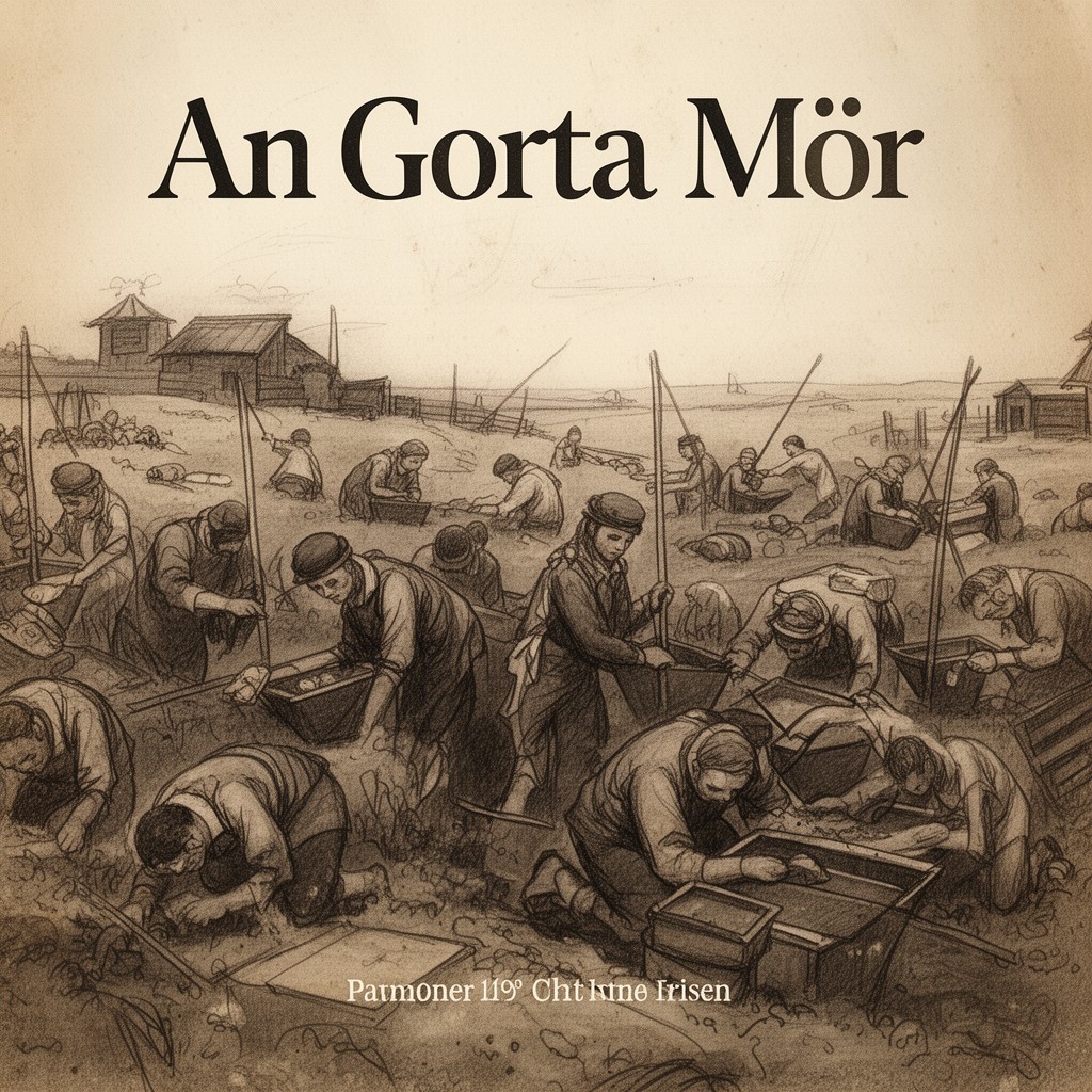 AI-generated illustration of An Gorta Mór