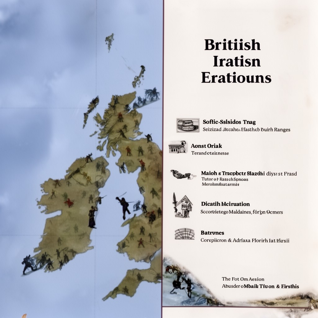 AI-generated illustration of British–Irish relations