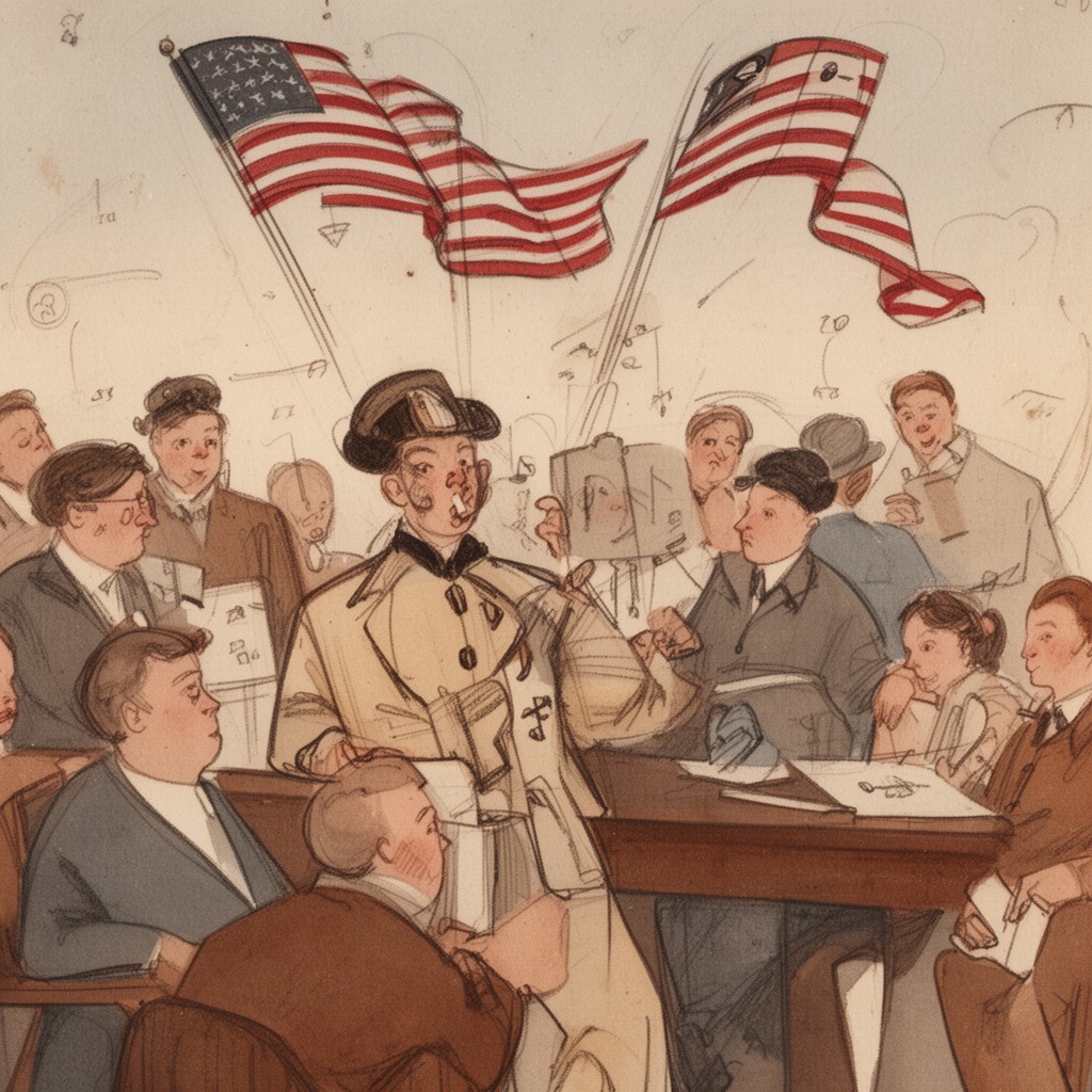 AI-generated illustration of American Party