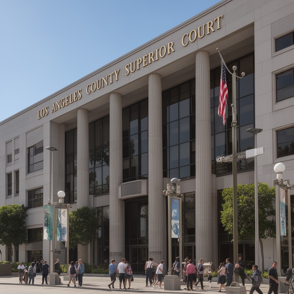 AI-generated illustration of Los Angeles County Superior Court