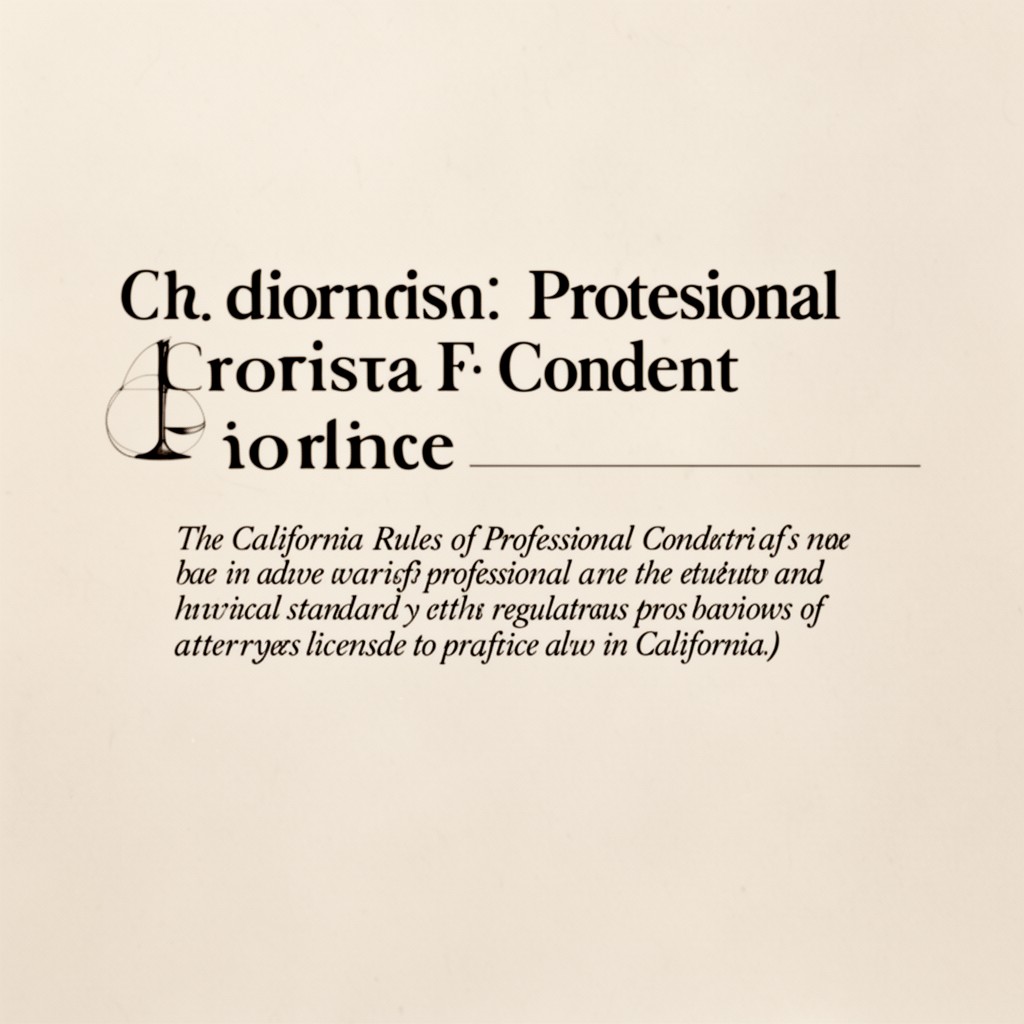 AI-generated illustration of California Rules of Professional Conduct