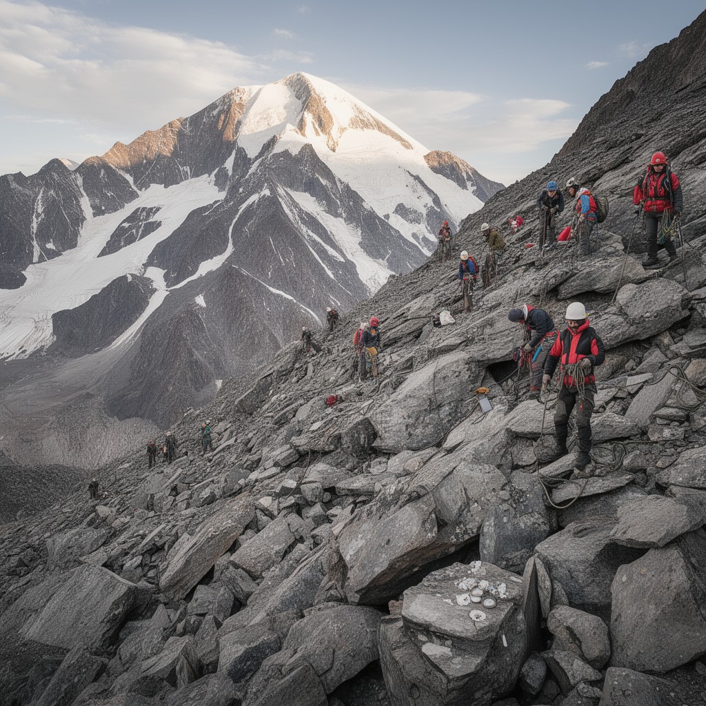 AI-generated illustration of Polish Andes Expedition