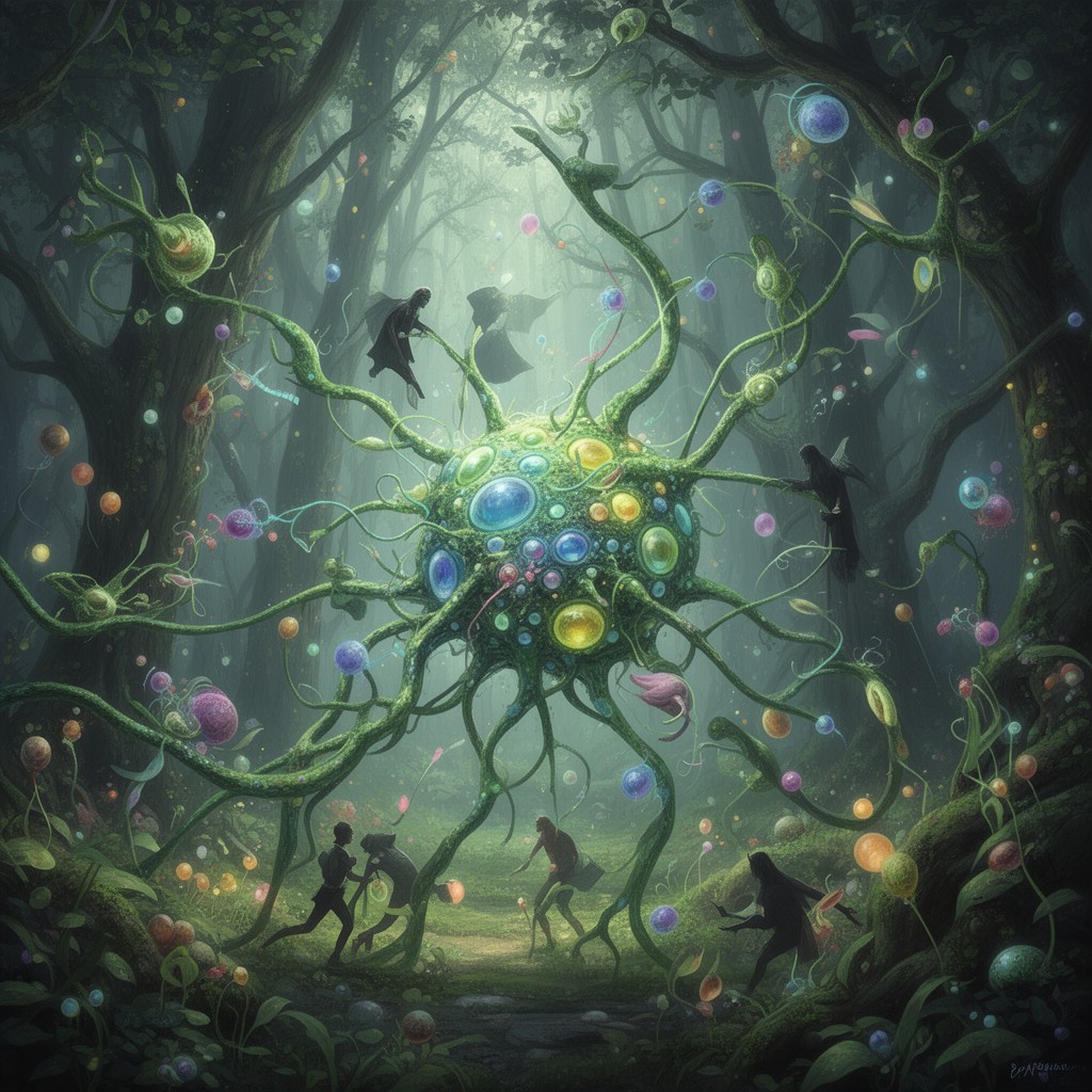 AI-generated illustration of Eukarya