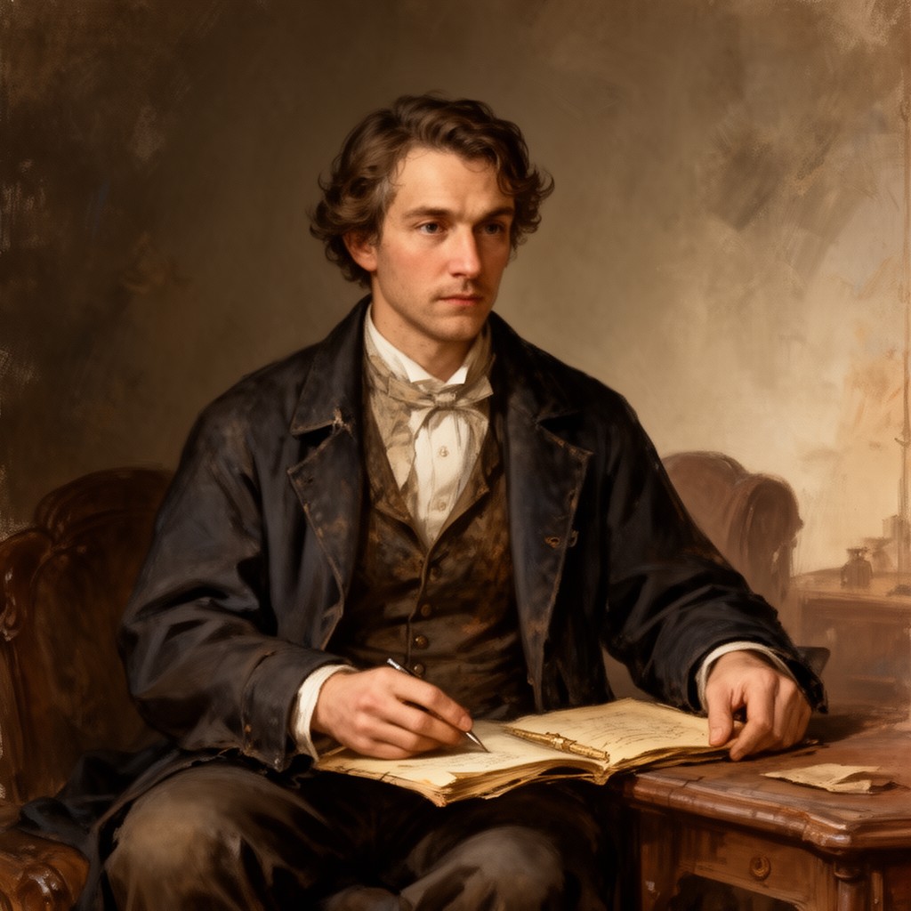 AI-generated illustration of Peter Schlemihl