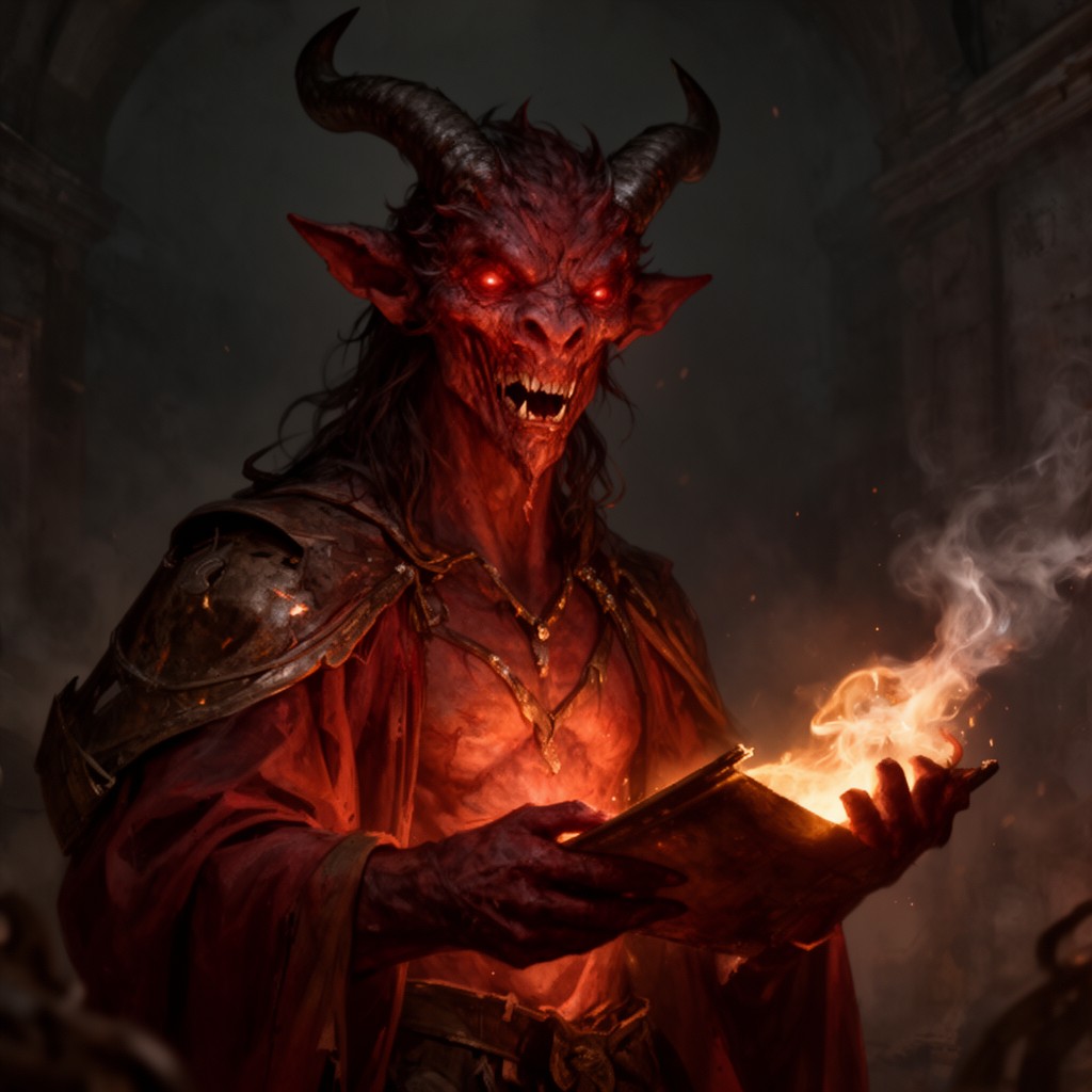 AI-generated illustration of the Devil