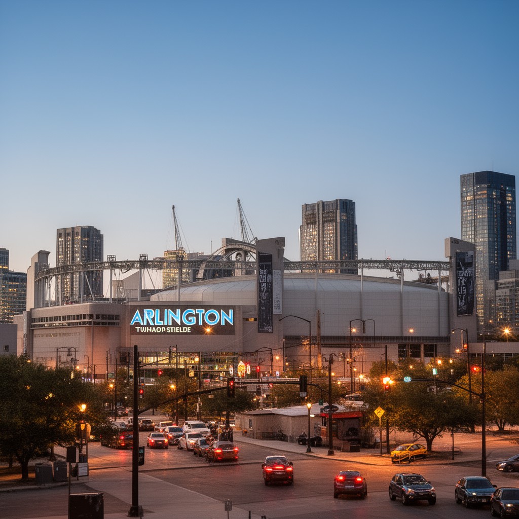 AI-generated illustration of Arlington, Texas