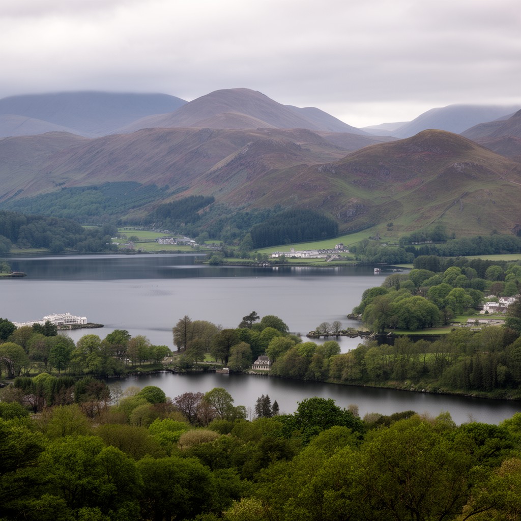 AI-generated illustration of Lake District