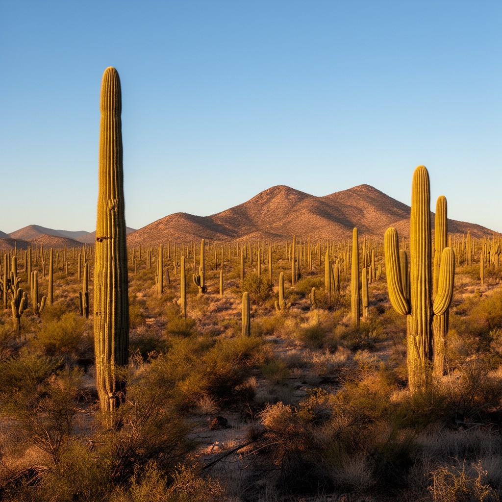 AI-generated illustration of Saguaro National Park