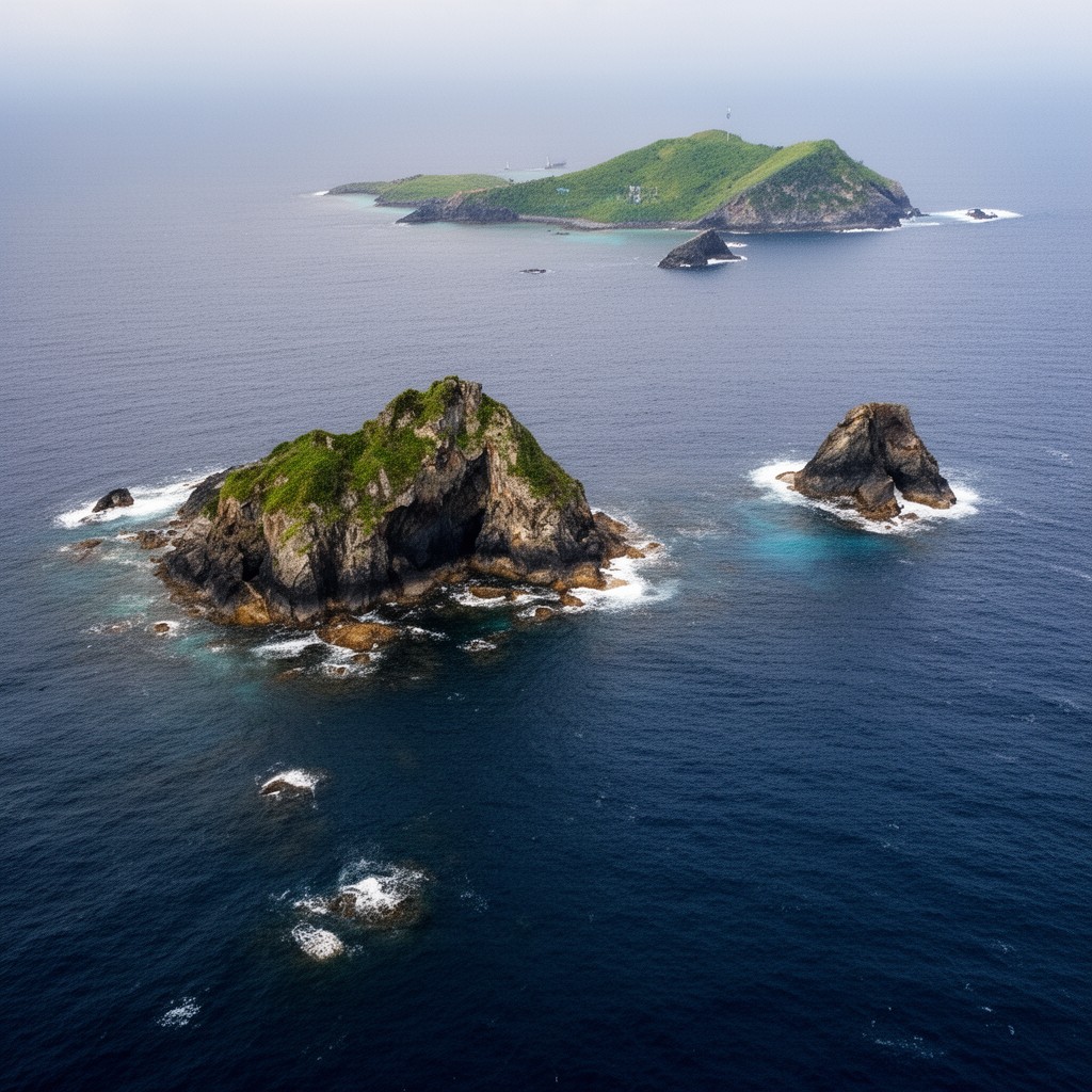AI-generated illustration of Daitō Islands