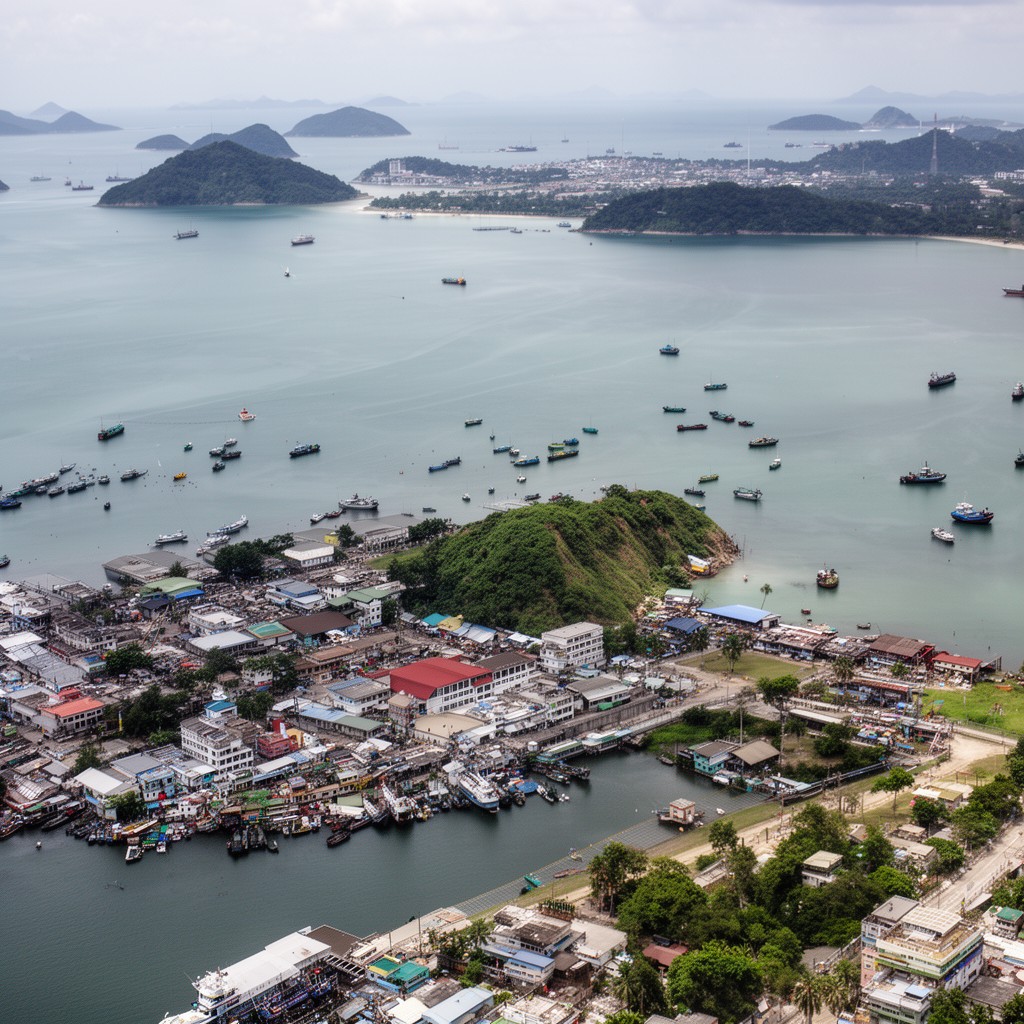 AI-generated illustration of Gulf of Thailand