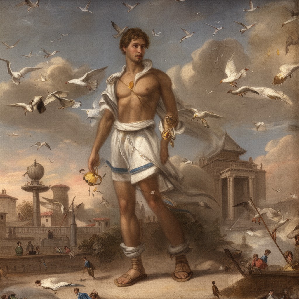 AI-generated illustration of Marcus Vipsanius Agrippa