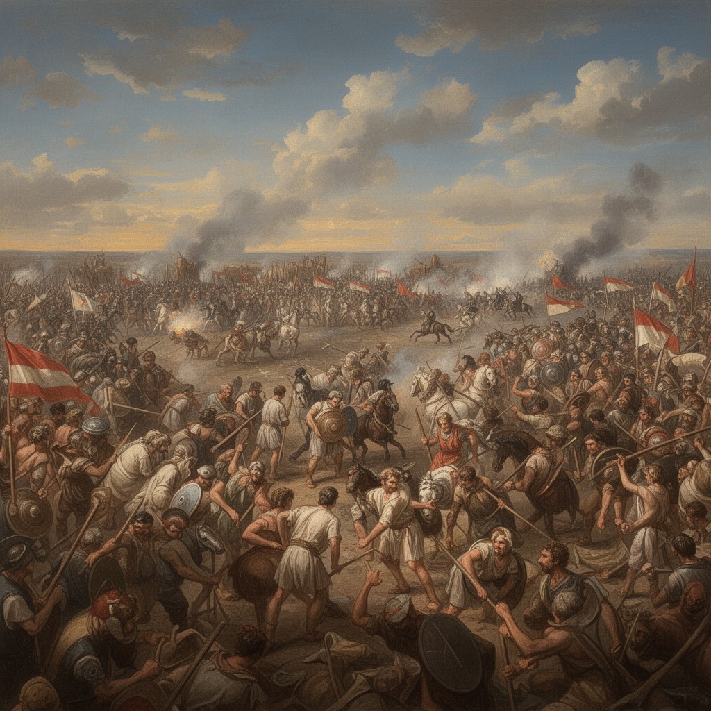 AI-generated illustration of Battle of Cannae