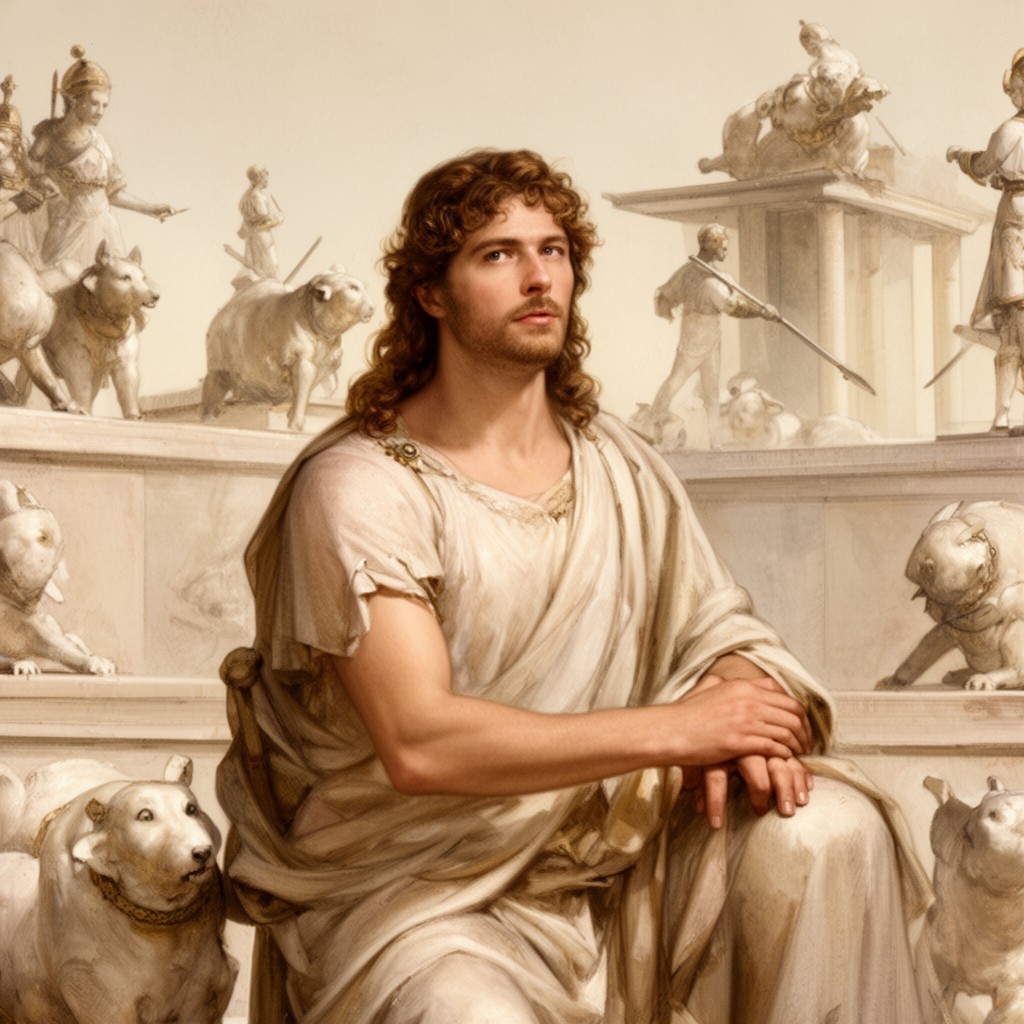 AI-generated illustration of Caesar