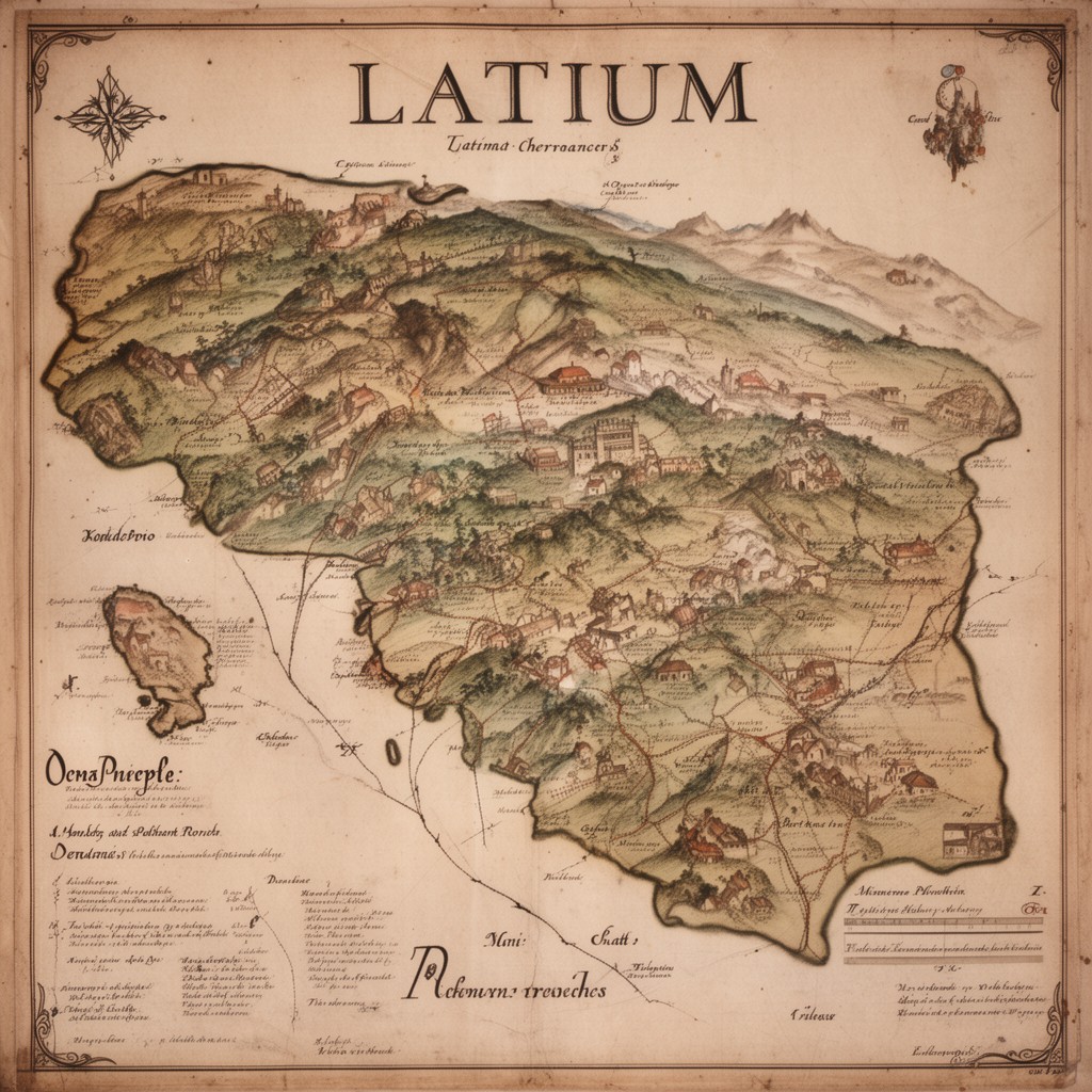 AI-generated illustration of Latium