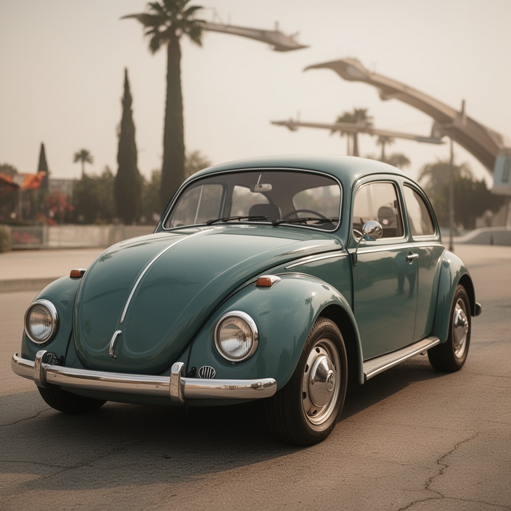AI-generated illustration of Volkswagen Beetle