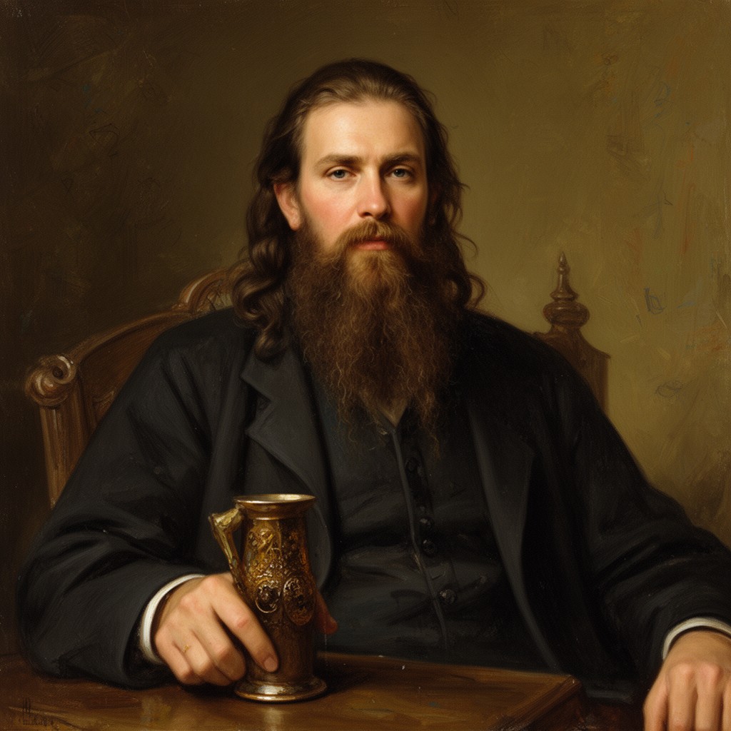 AI-generated illustration of Grigori Rasputin