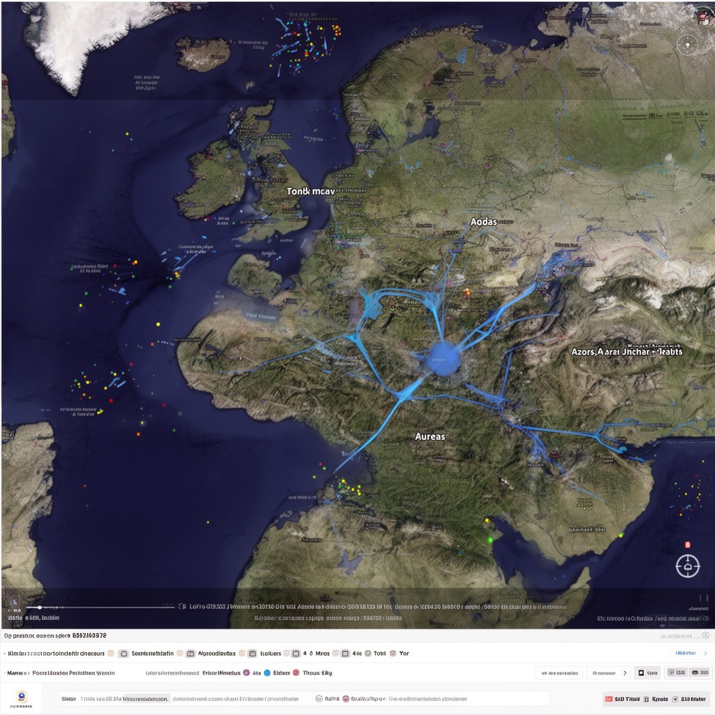 AI-generated illustration of Azores Triple Junction