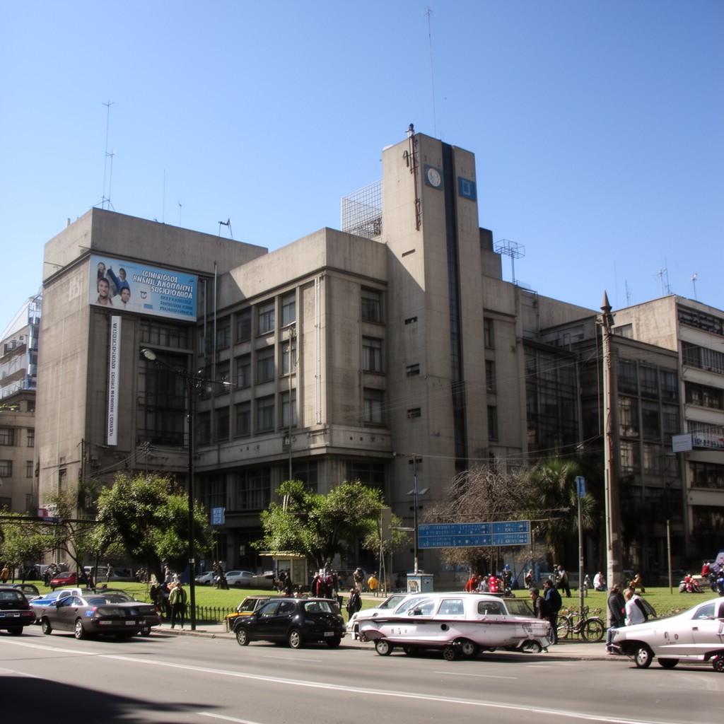 AI-generated illustration of Clinical Hospital of the University of Chile