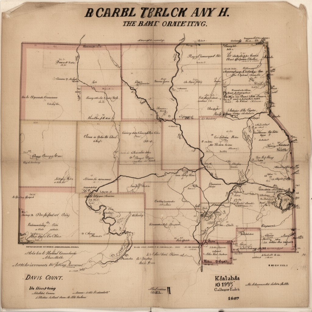 AI-generated illustration of Davis County, Iowa Territory