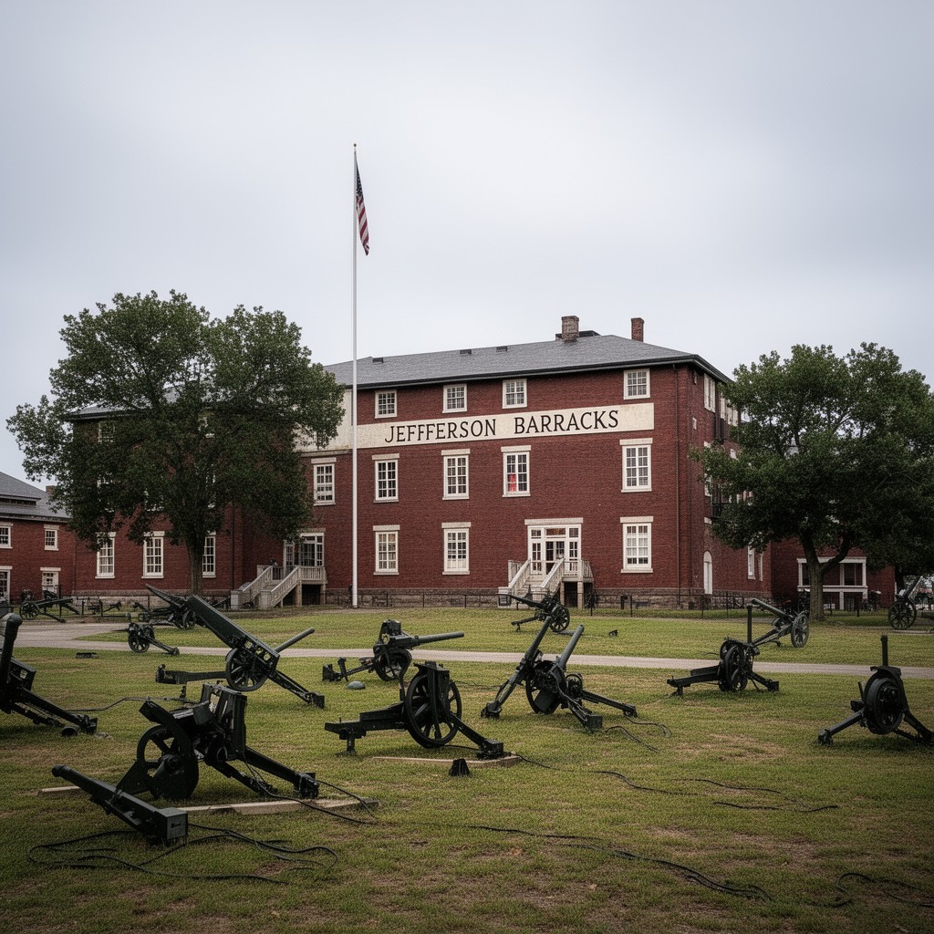 AI-generated illustration of Jefferson Barracks, Missouri
