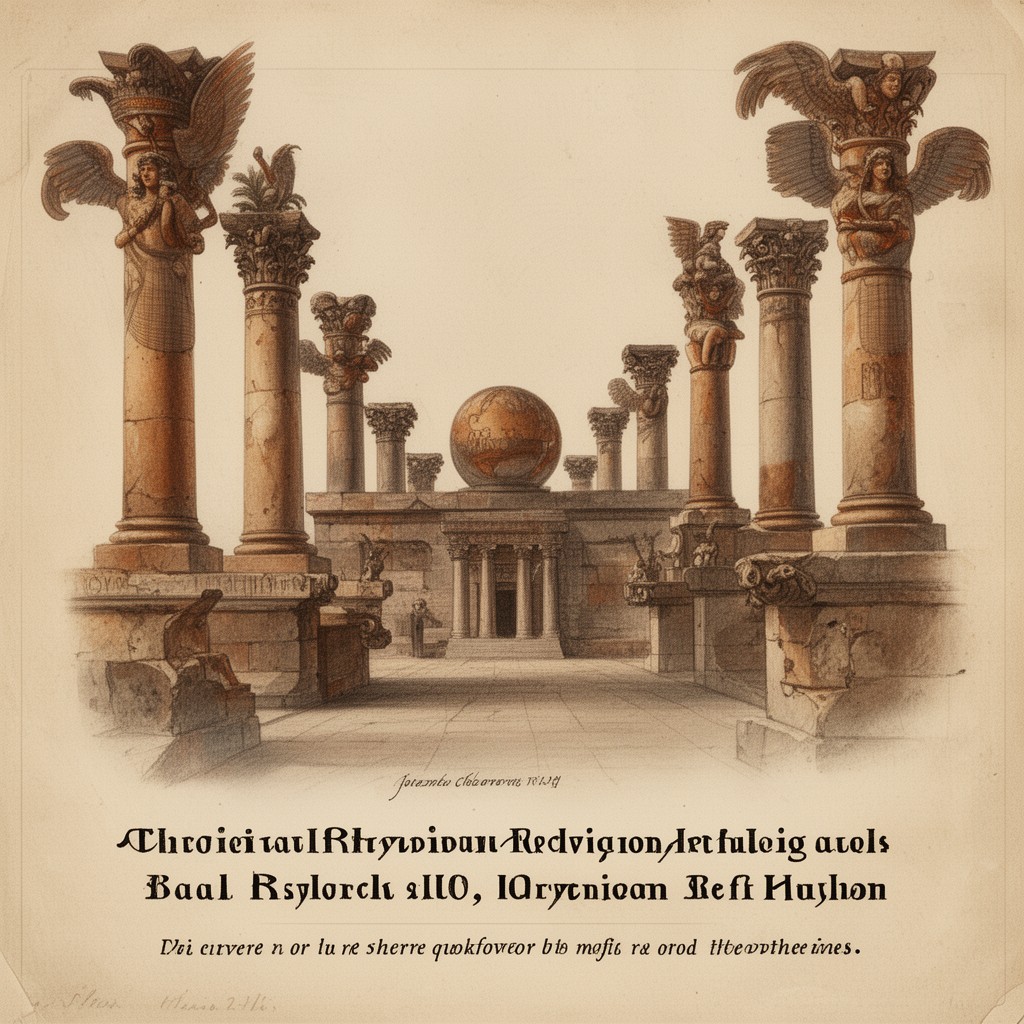 AI-generated illustration of Phoenician religion