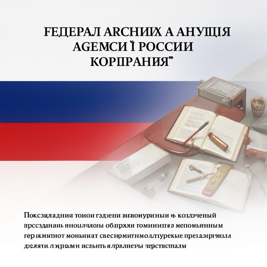 AI-generated illustration of Federal Archival Agency of Russia