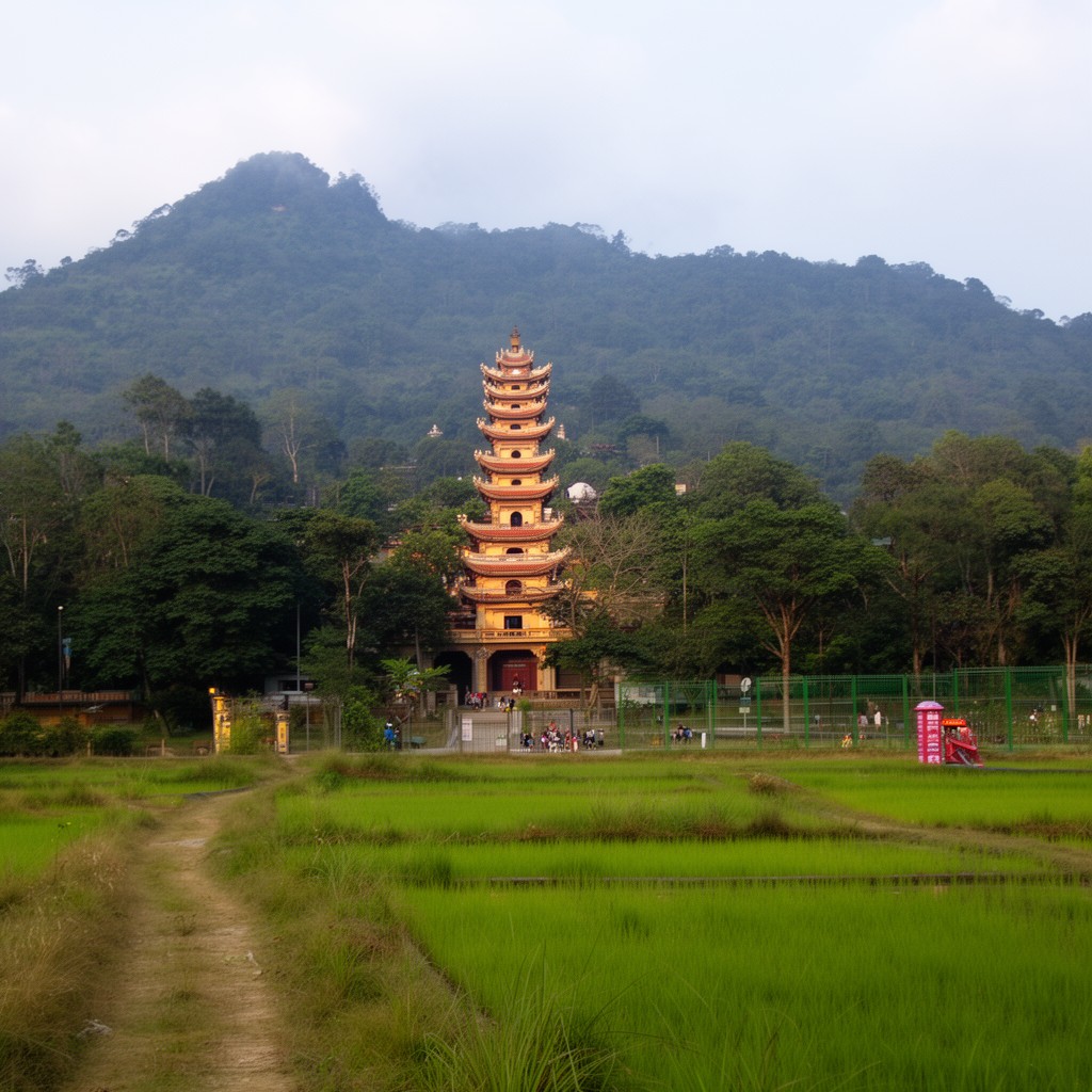 AI-generated illustration of Mỹ Đức District