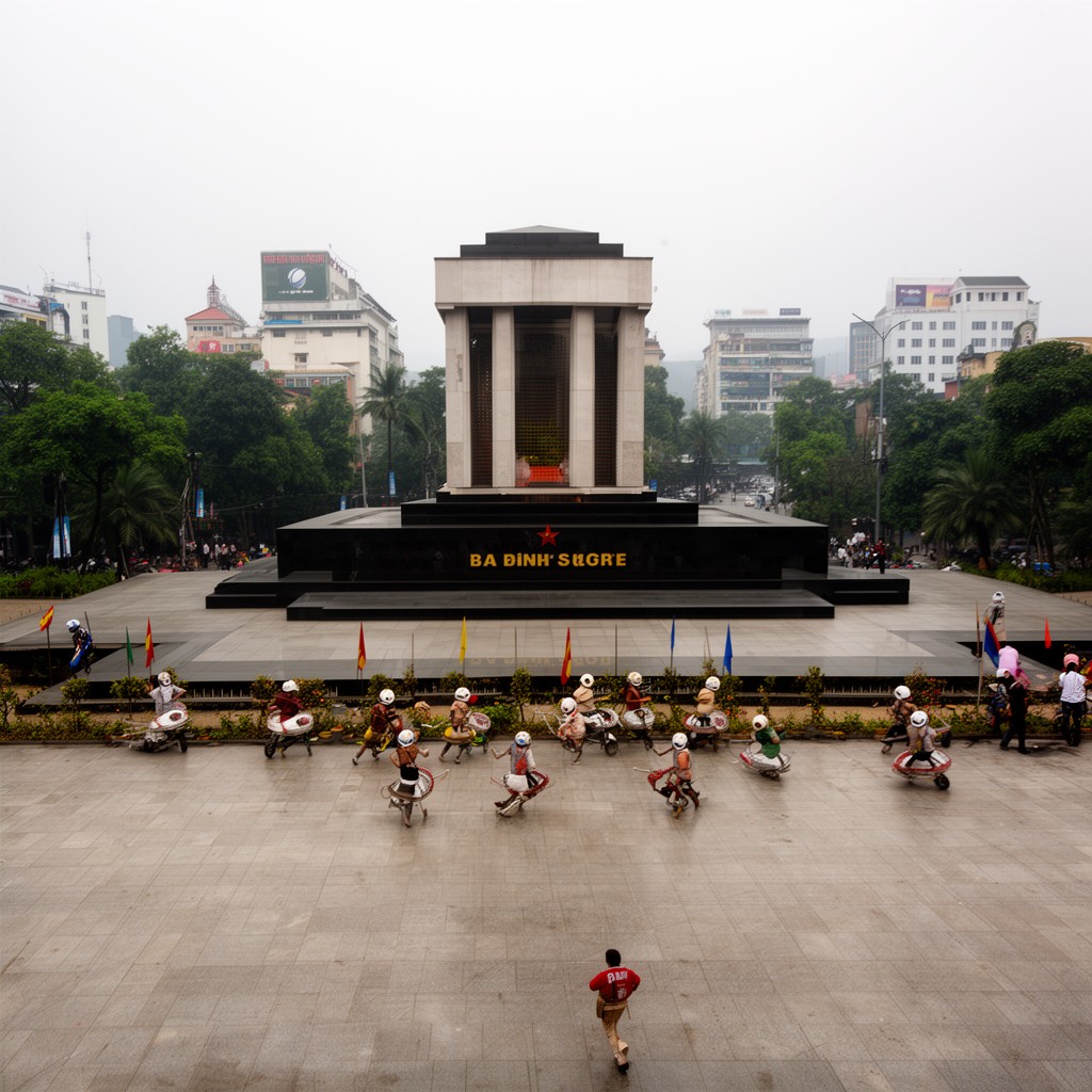 AI-generated illustration of Ba Đình Square