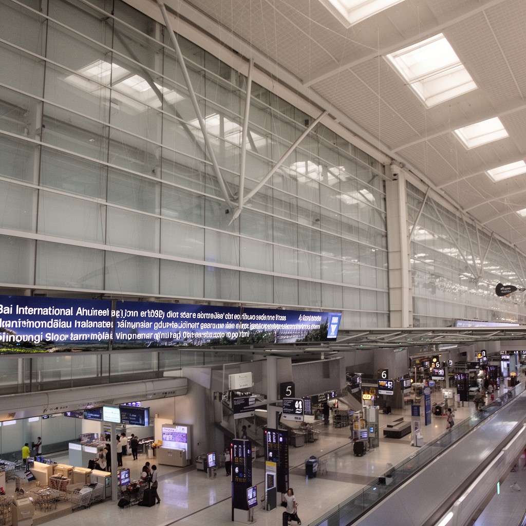 AI-generated illustration of Noi Bai International Airport