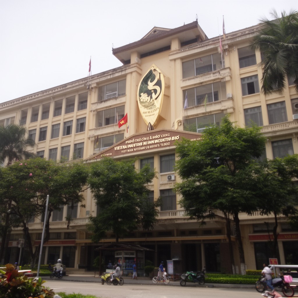 AI-generated illustration of Vietnam National University, Hanoi