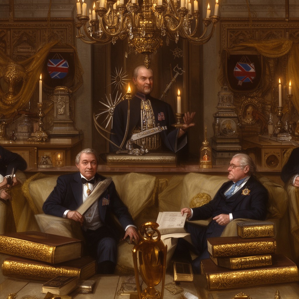 AI-generated illustration of Royal prerogative of the United Kingdom
