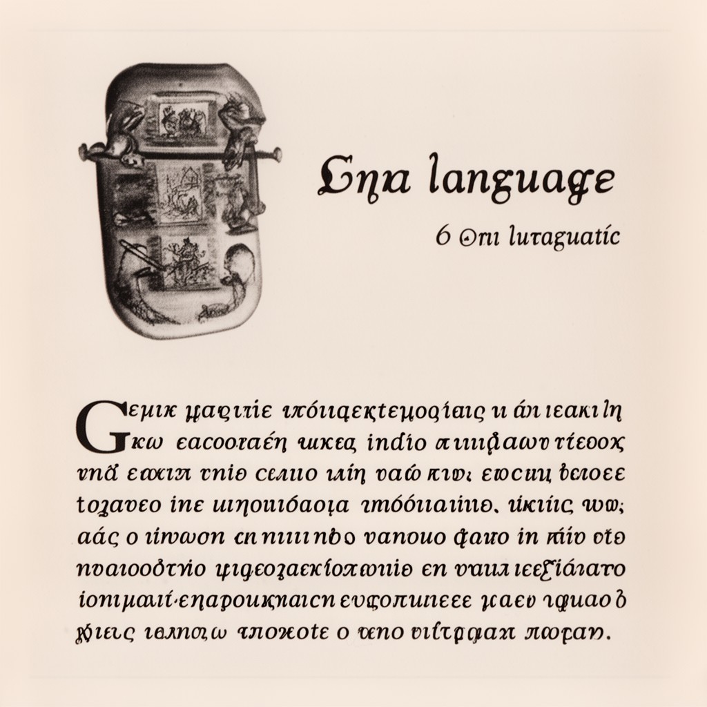 AI-generated illustration of Greek language