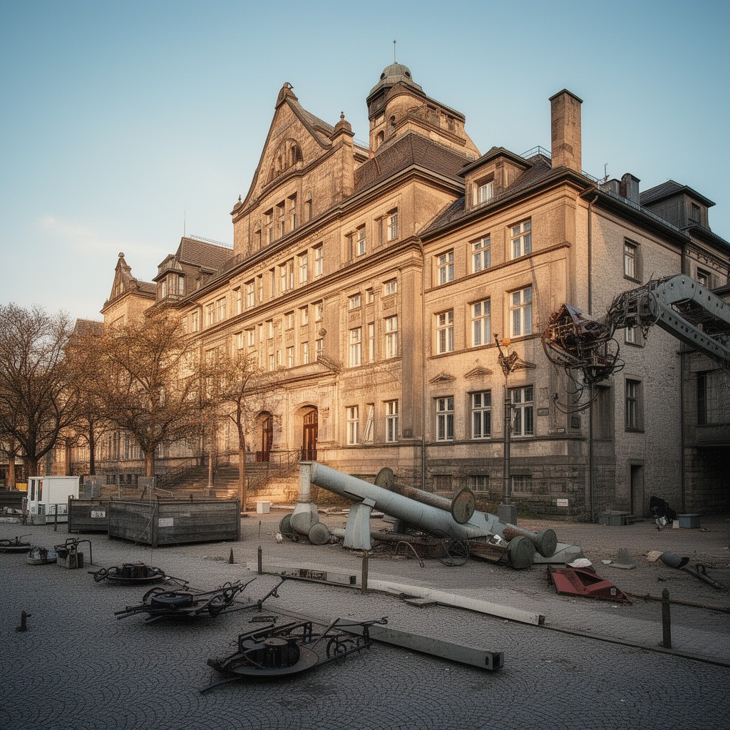 AI-generated illustration of SS Race and Settlement Main Office