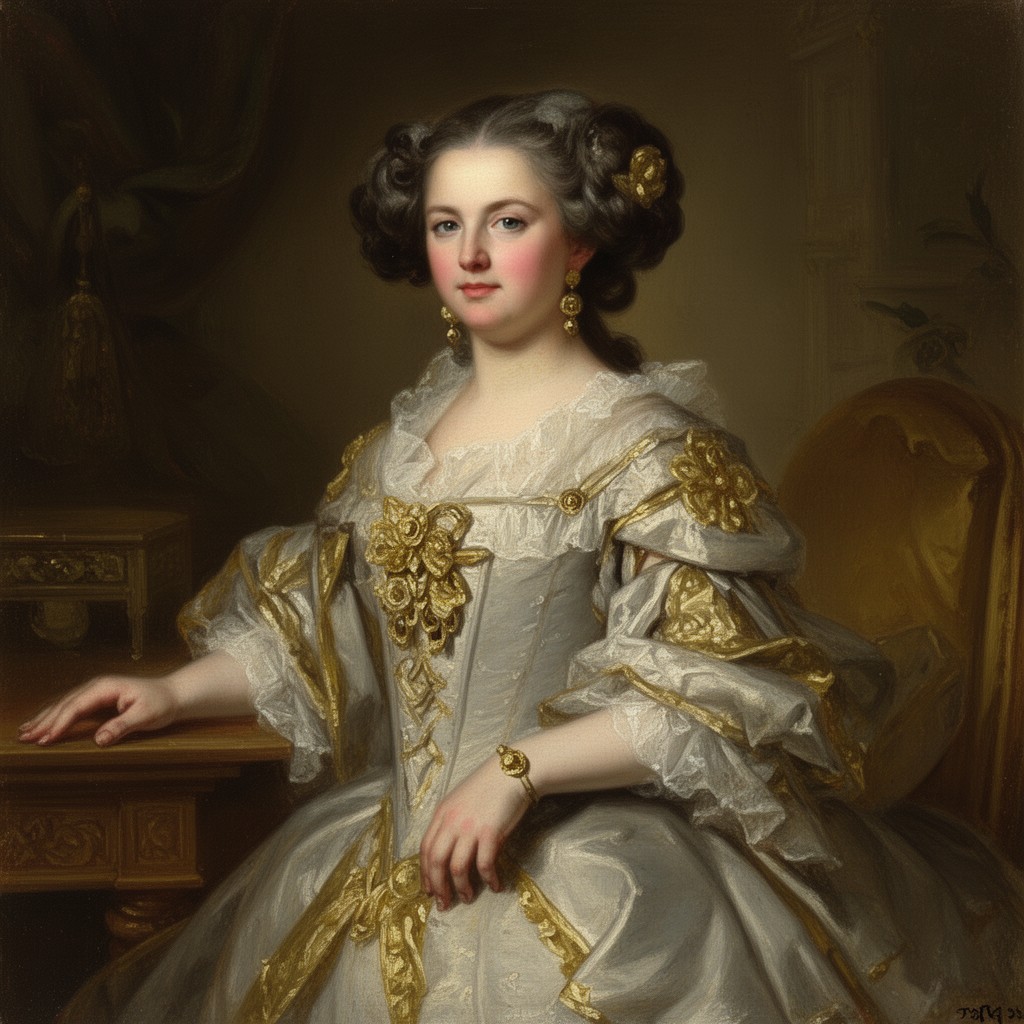 AI-generated illustration of Elisabeth Christine of Brunswick-Wolfenbüttel