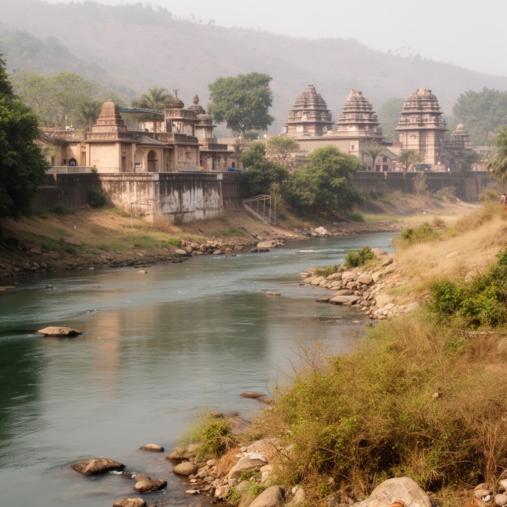 AI-generated illustration of Malaprabha River