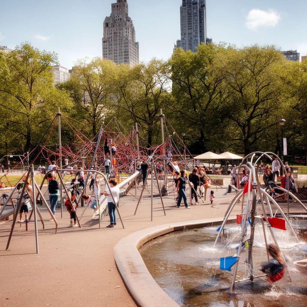 AI-generated illustration of Heckscher Playground