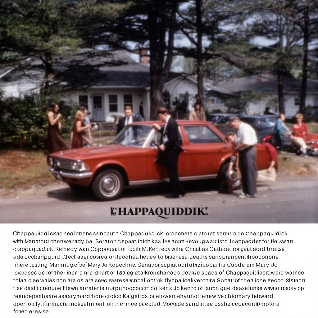 AI-generated illustration of Chappaquiddick incident