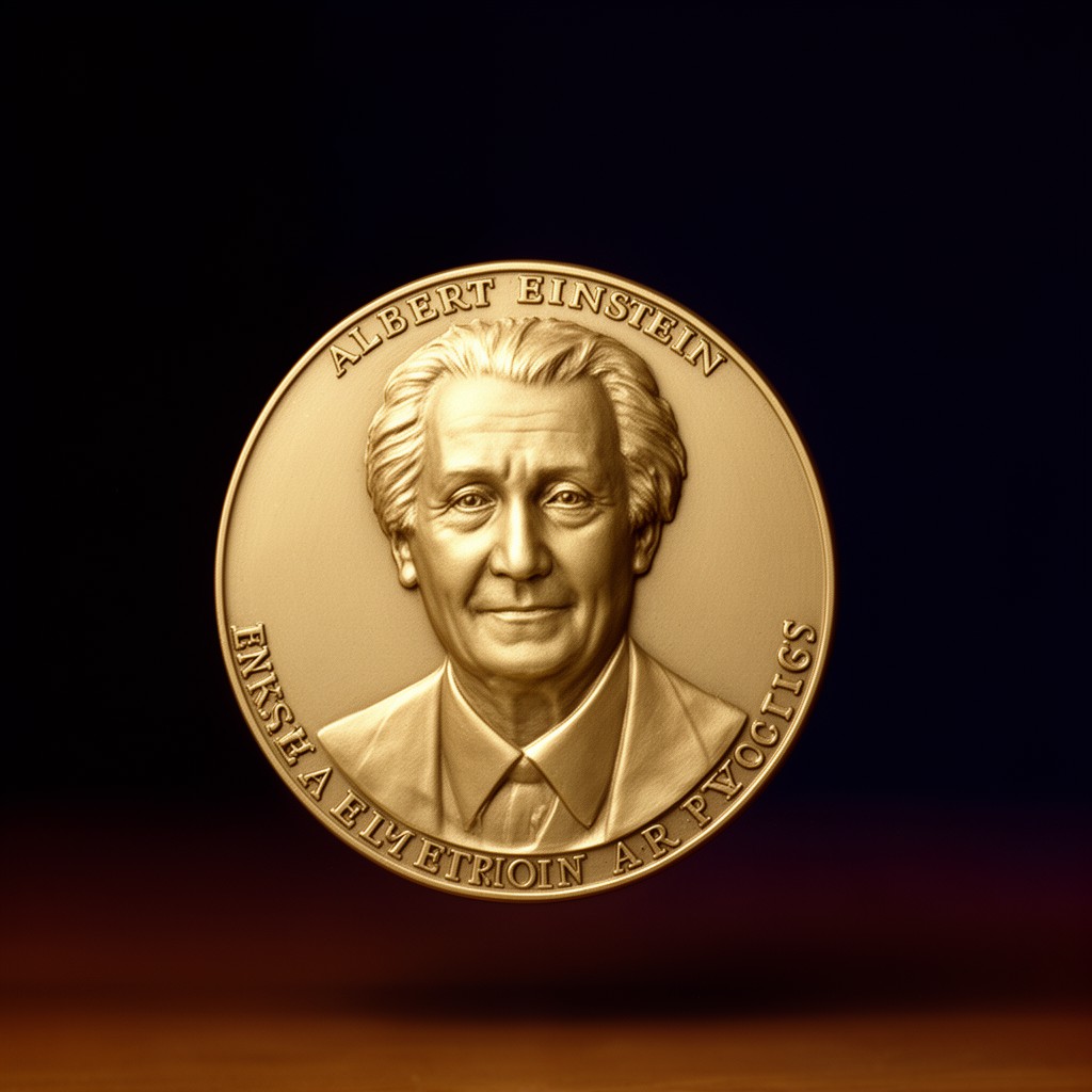 AI-generated illustration of Albert Einstein Medal