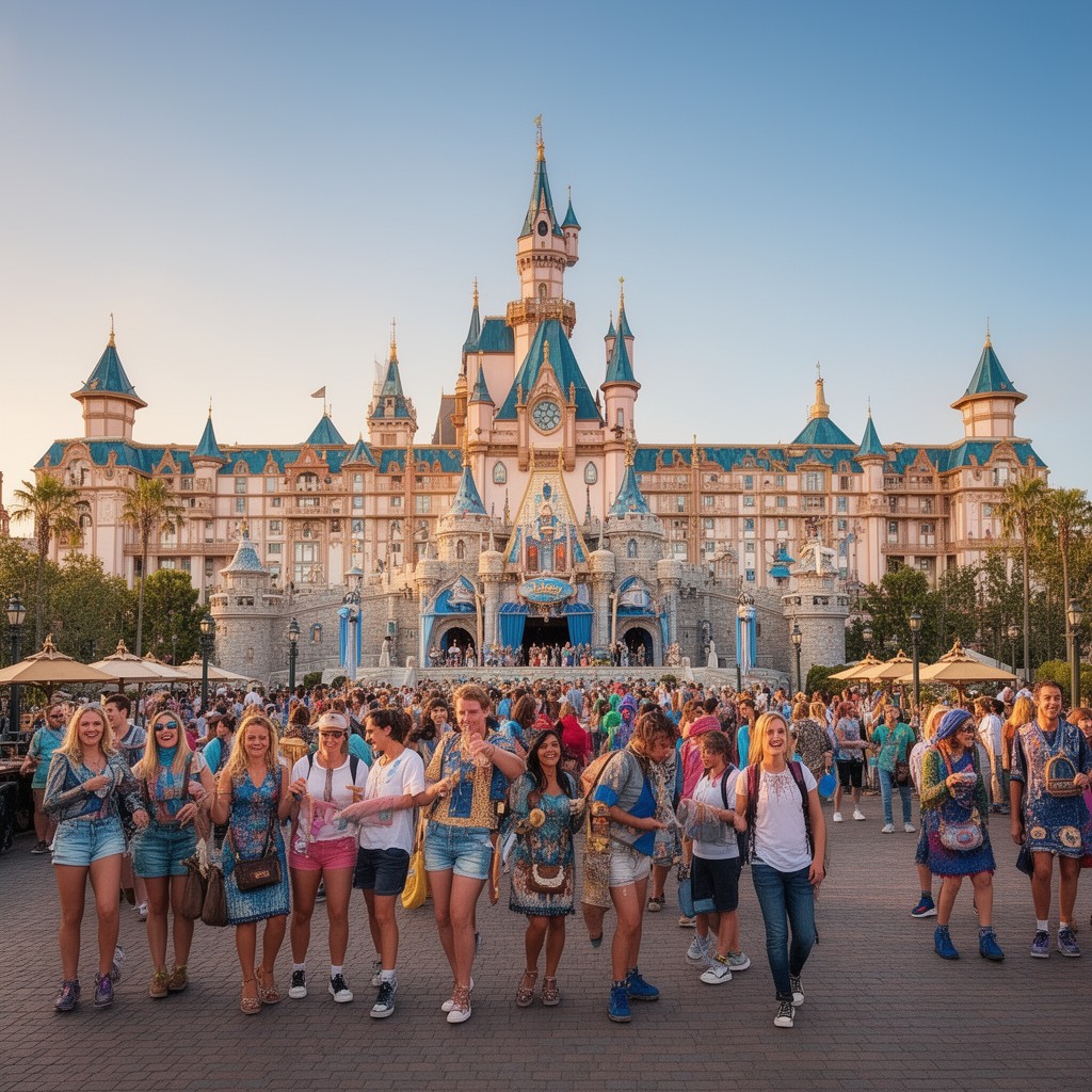 AI-generated illustration of Disneyland Hotel