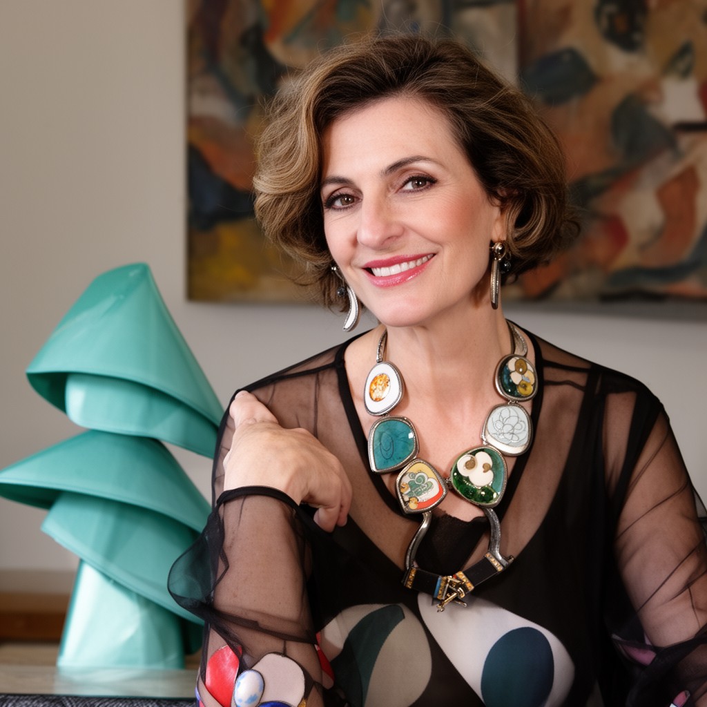 AI-generated illustration of Paloma Picasso