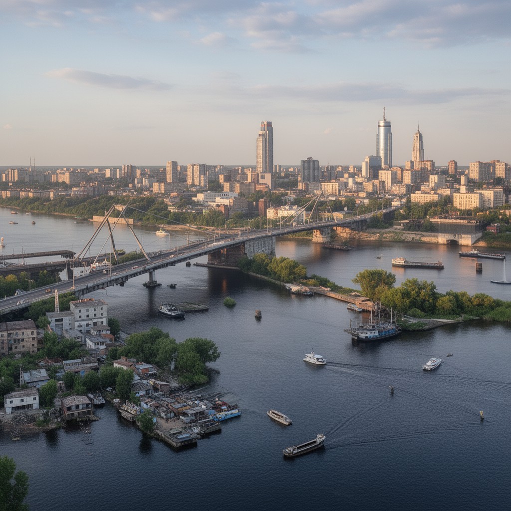 AI-generated illustration of Dnipro