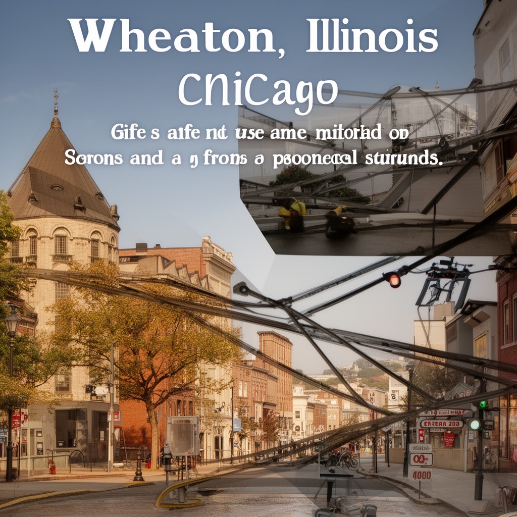 AI-generated illustration of Wheaton, Illinois